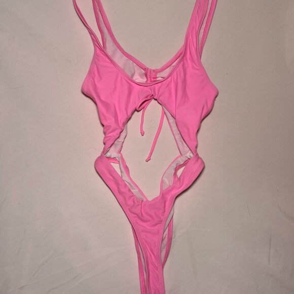 BoutineLA Pink Cut-Out One Piece - Picture 2 of 4